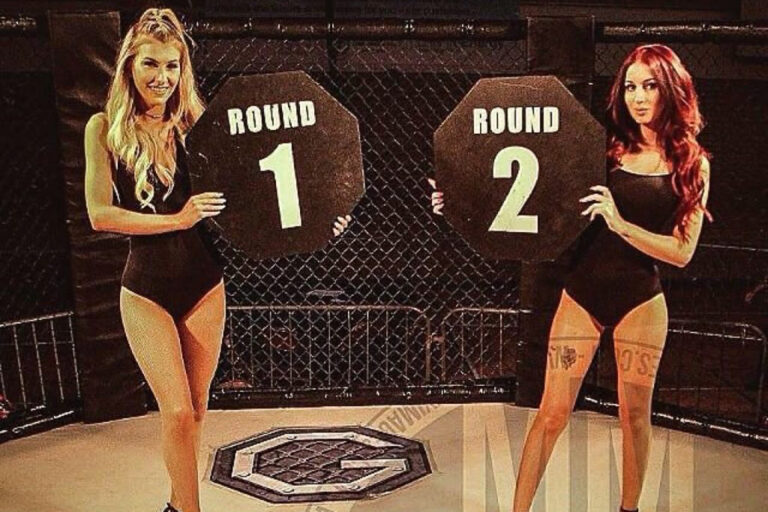 Ring Girls With Apocalypse Fight Series At Their Mma Pro Fight In Bognor On 29th October 2016