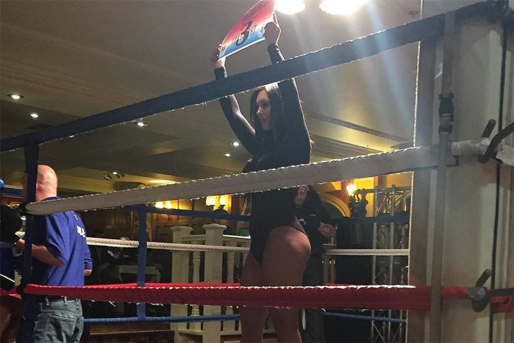 Ring Girls With Unleash The Beast Wcb In Northampton On 27th March 2016 01