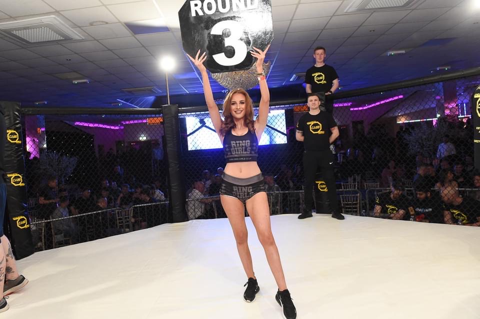 Ring Girls with Charity Cage Wars in Wolverhampton on 9th April 2022 01