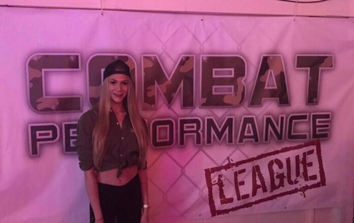 Promotional Model At Guildford University With Combat Performance League On 18th March 2017