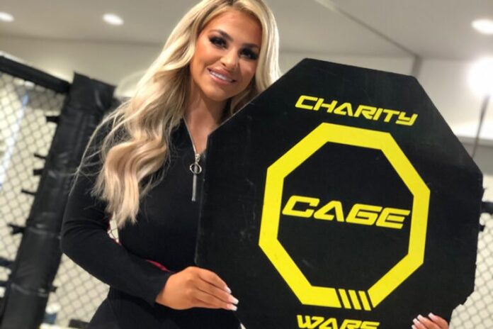 Ring Girls With Charity Cage Wars In Manchester On 7th March 2020